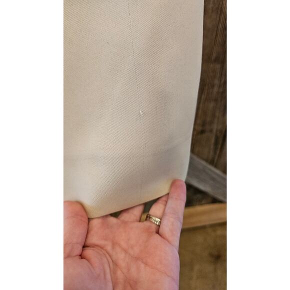 Halston Heritage Sand One Shoulder Sleeveless Dress formal prom 6 neutral midi - Picture 5 of 11